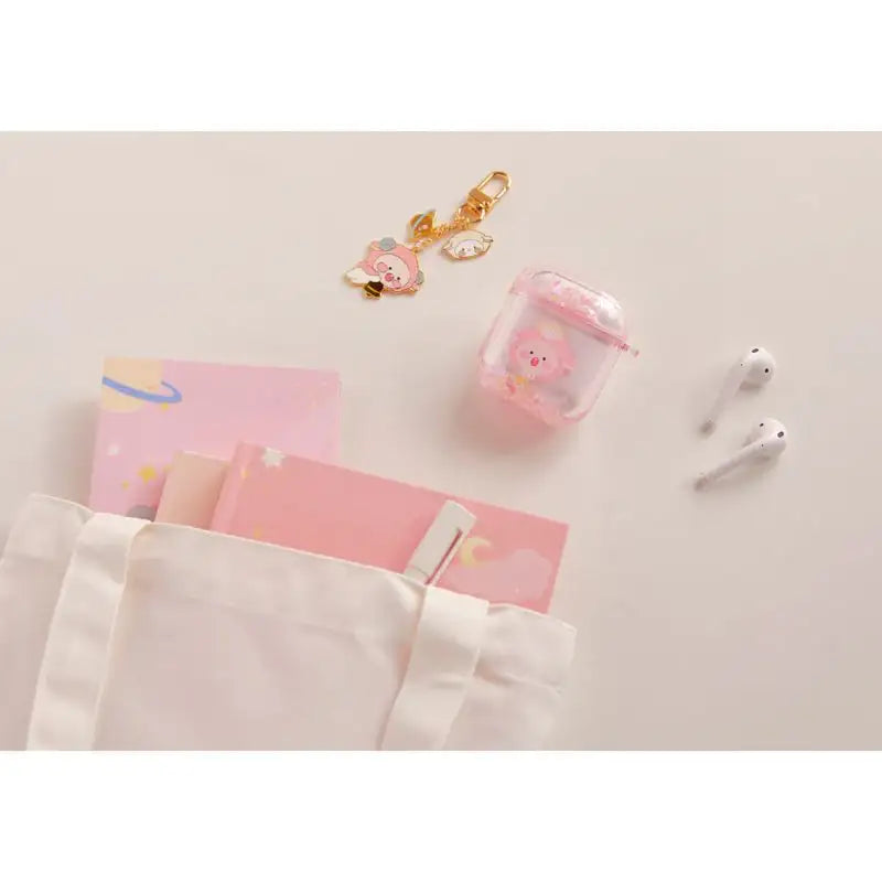 Kakao Friends - Lovely Apeach - AirPods Keyring - Kakao Friends - Accesories - Harumio