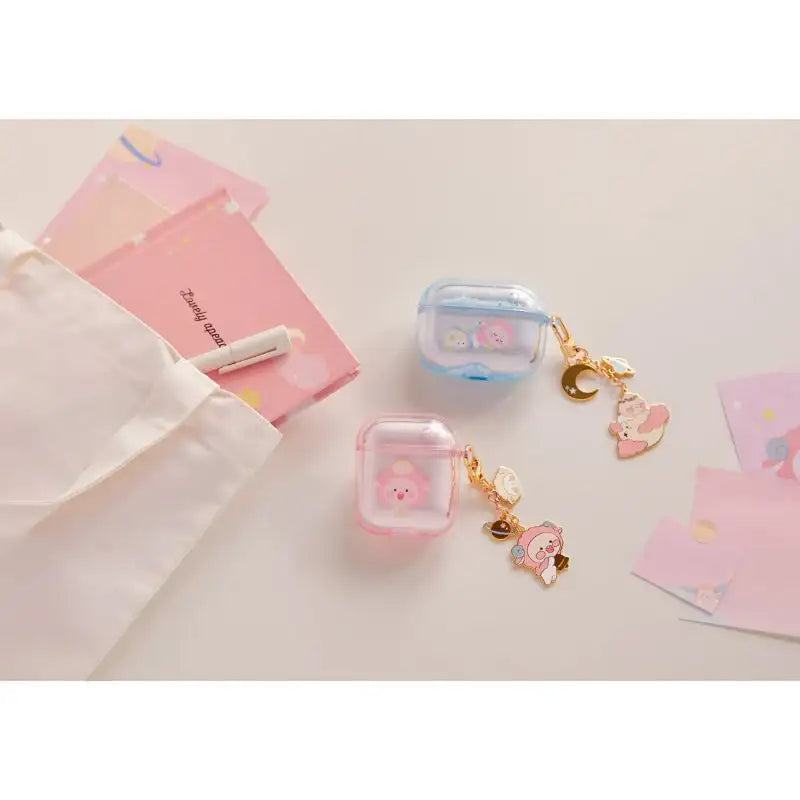 Kakao Friends - Lovely Apeach - AirPods Keyring - Kakao Friends - Accesories - Harumio