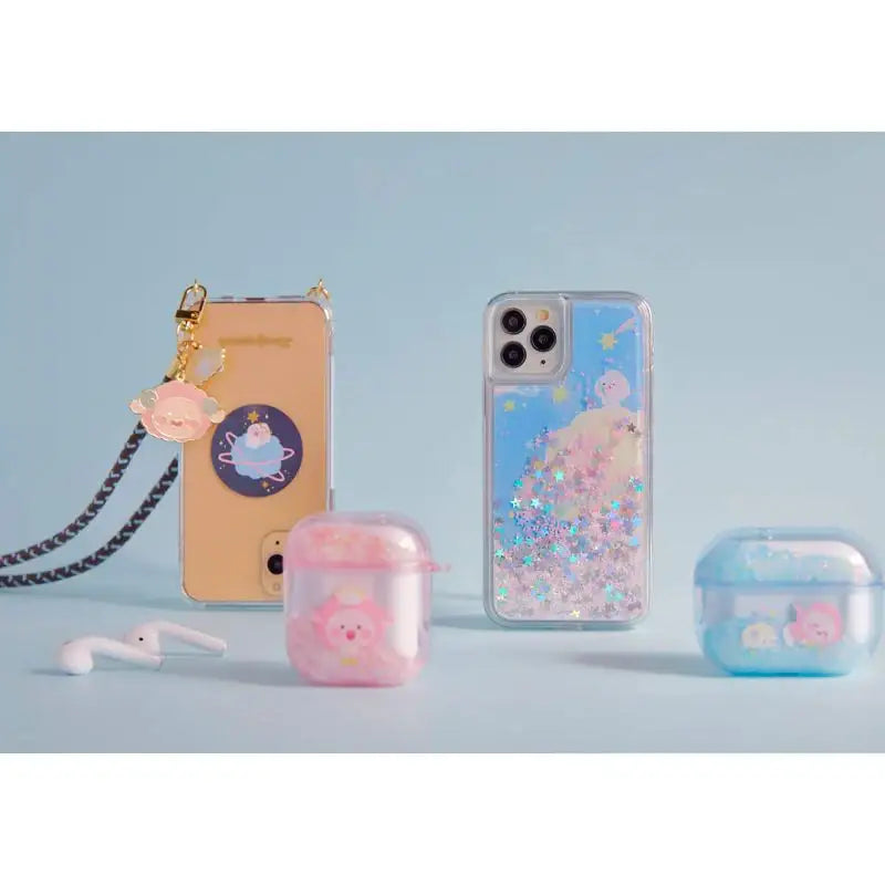 Kakao Friends - Lovely Apeach - Pearl Glitter Phone Case - Kakao Friends - Accesories - Harumio