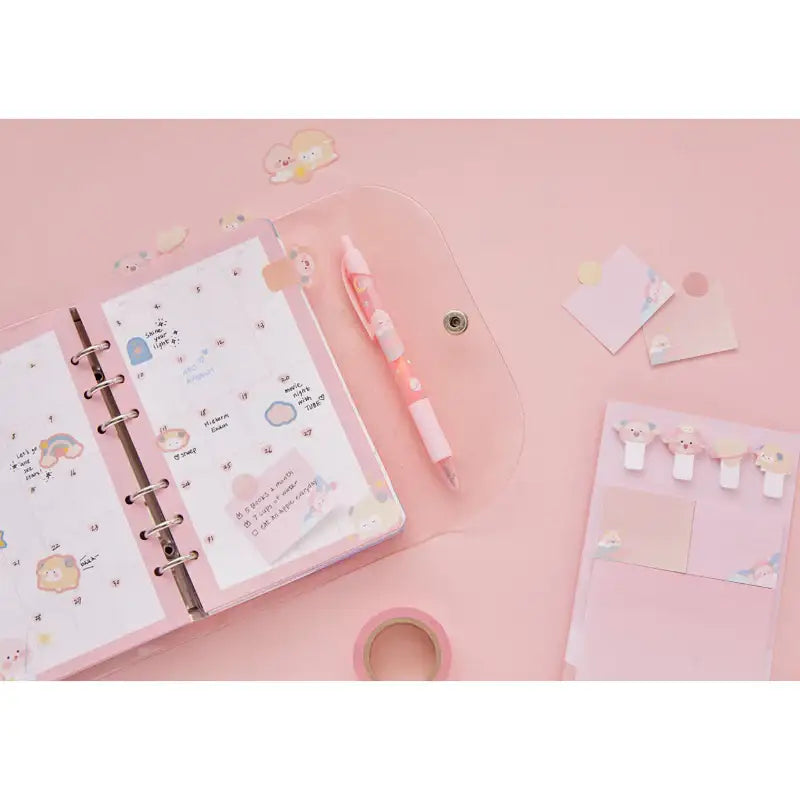 Kakao Friends - Lovely Apeach - Adhesive Memo Set - Kakao Friends - Stationery - Harumio