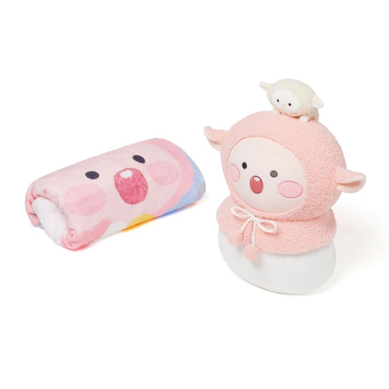 Kakao Friends - Lovely Apeach - Cushion Blanket