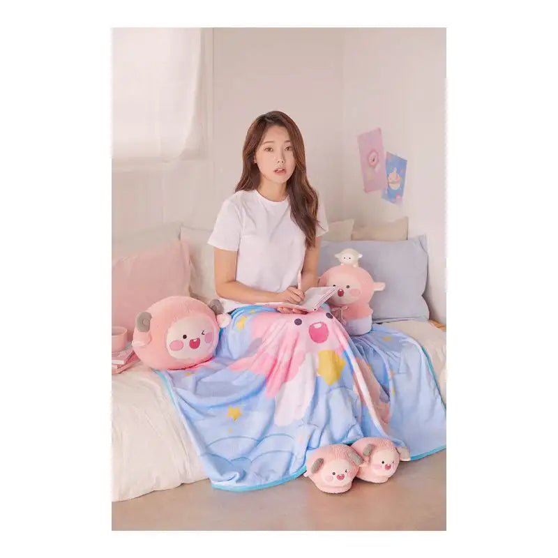 Kakao Friends - Lovely Apeach - Face Cushion - Kakao Friends - Toy - Harumio