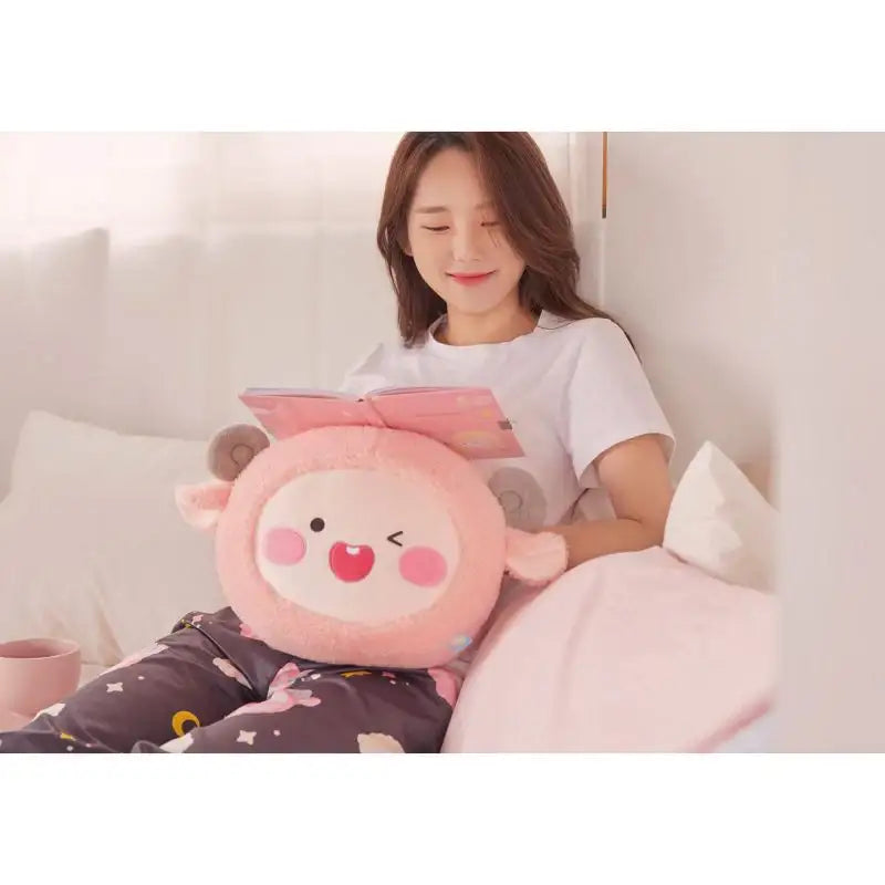Kakao Friends - Lovely Apeach - Face Cushion - Kakao Friends - Toy - Harumio