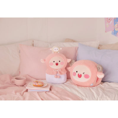 Kakao Friends - Lovely Apeach - Cushion Blanket