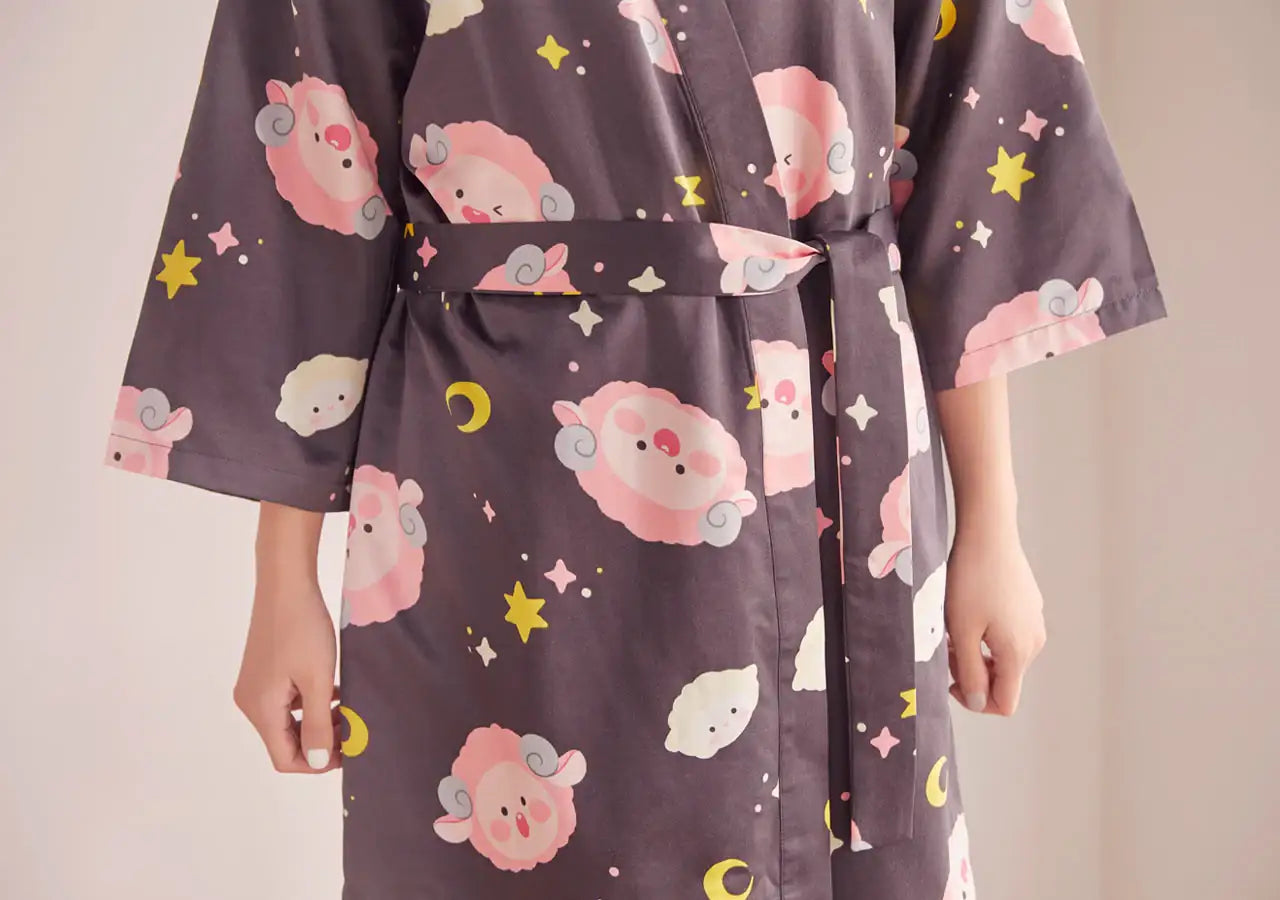 Kakao Friends - Lovely Apeach - Homewear Robe - Kakao Friends - Clothing - Harumio