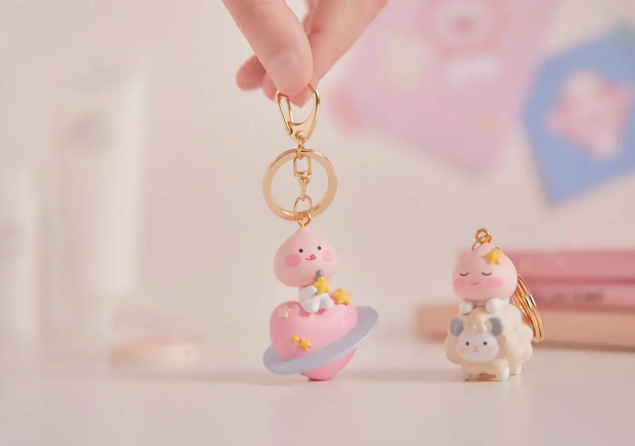 Kakao Friends - Lovely Apeach - Figure Keyring - Kakao Friends - Accesories - Harumio
