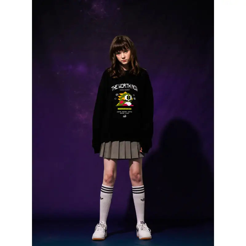 TWN x Bubble Bobble - Bubble Round Neck Sweater - TWN - Clothing - Harumio