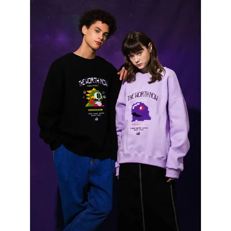 TWN x Bubble Bobble - Bubble Round Neck Sweater - TWN - Clothing - Harumio