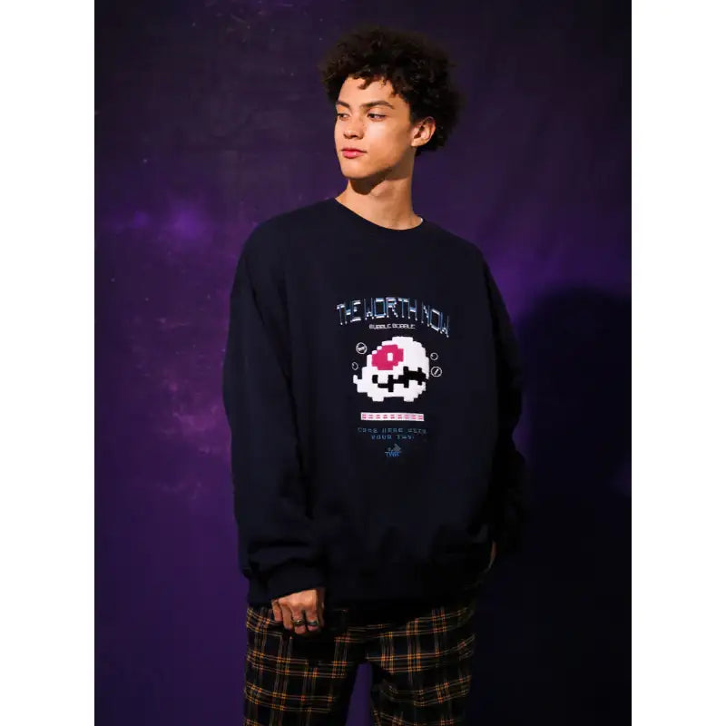 TWN x Bubble Bobble - Bubble Round Neck Sweater - TWN - Clothing - Harumio