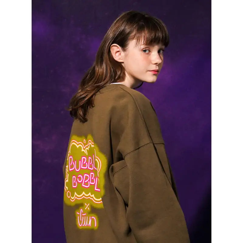 TWN x Bubble Bobble - Signature Neon Bubble Sweater - TWN - Clothing - Harumio