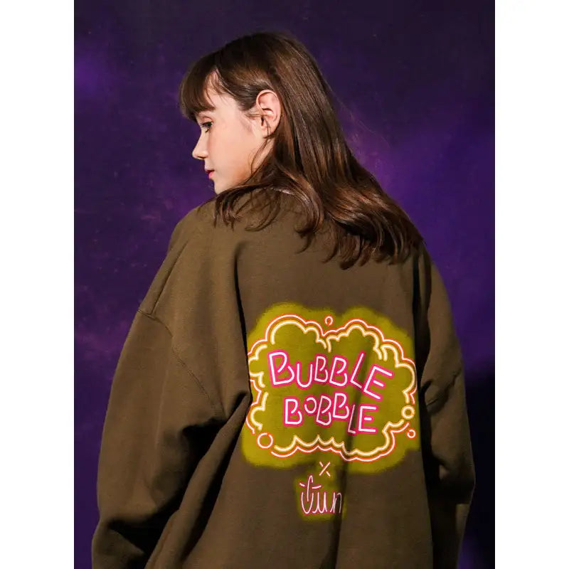 TWN x Bubble Bobble - Signature Neon Bubble Sweater - TWN - Clothing - Harumio