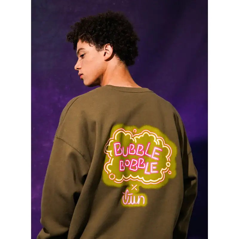 TWN x Bubble Bobble - Signature Neon Bubble Sweater - TWN - Clothing - Harumio