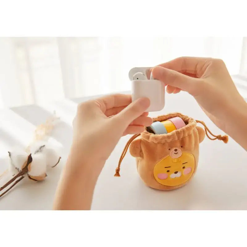 Kakao Friends - Cotton Friends Face Pouch - Kakao Friends - Bag - Harumio