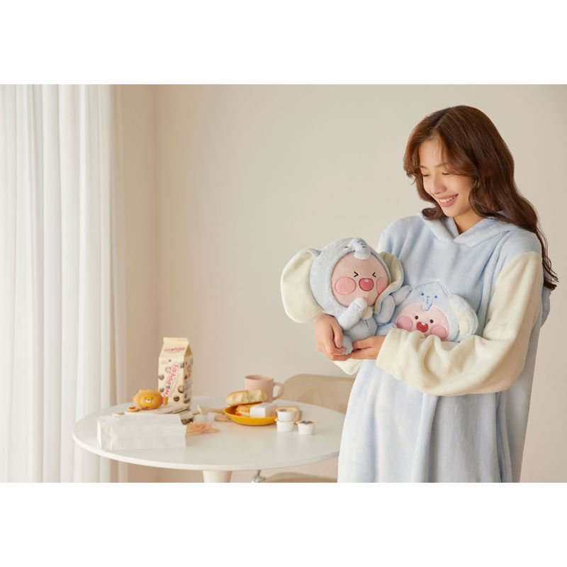 Kakao Friends - Cotton Friends One-Piece Nightwear - Elephant Apeach
