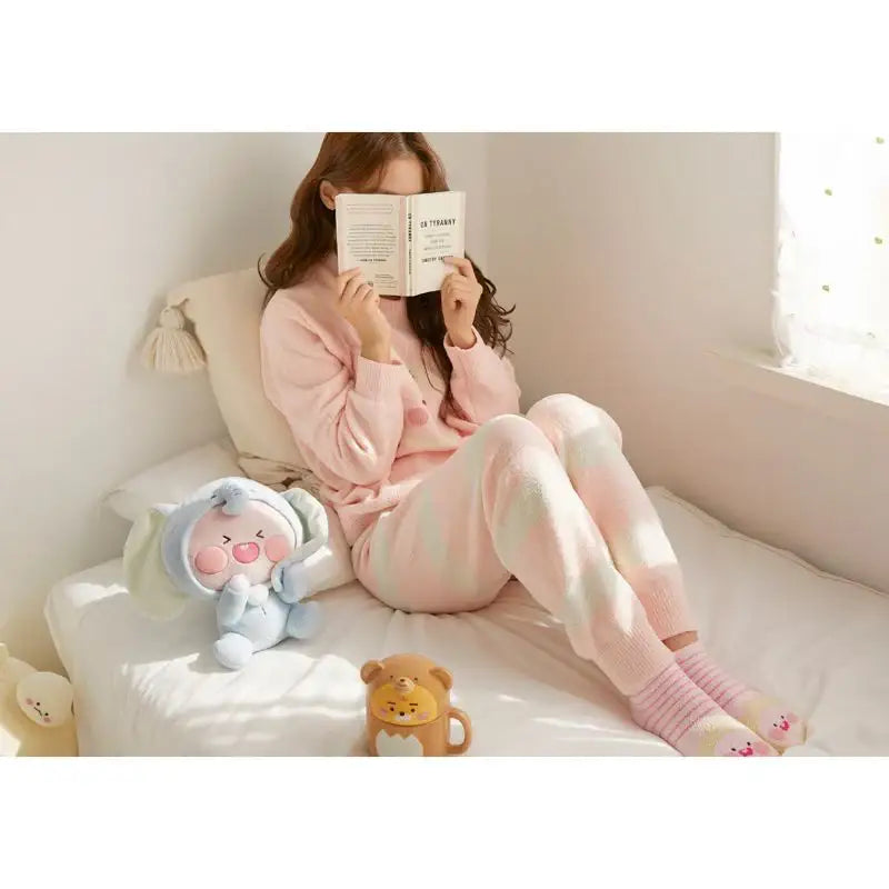 Kakao Friends - Cotton Friends Women's Soft Pajamas Set - Apeach - Kakao Friends - Clothing - Harumio