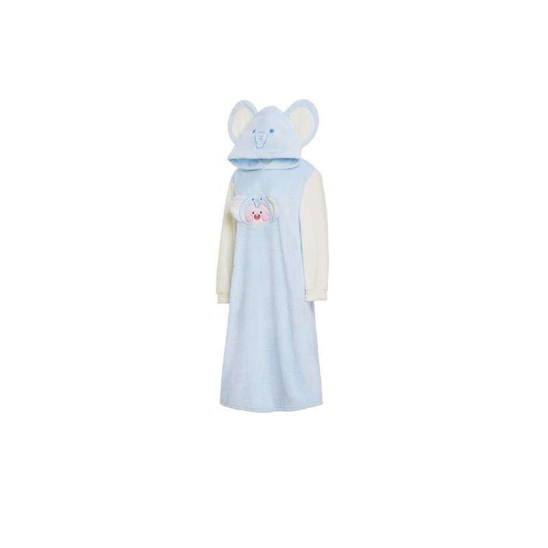 Kakao Friends - Cotton Friends One-Piece Nightwear - Elephant Apeach