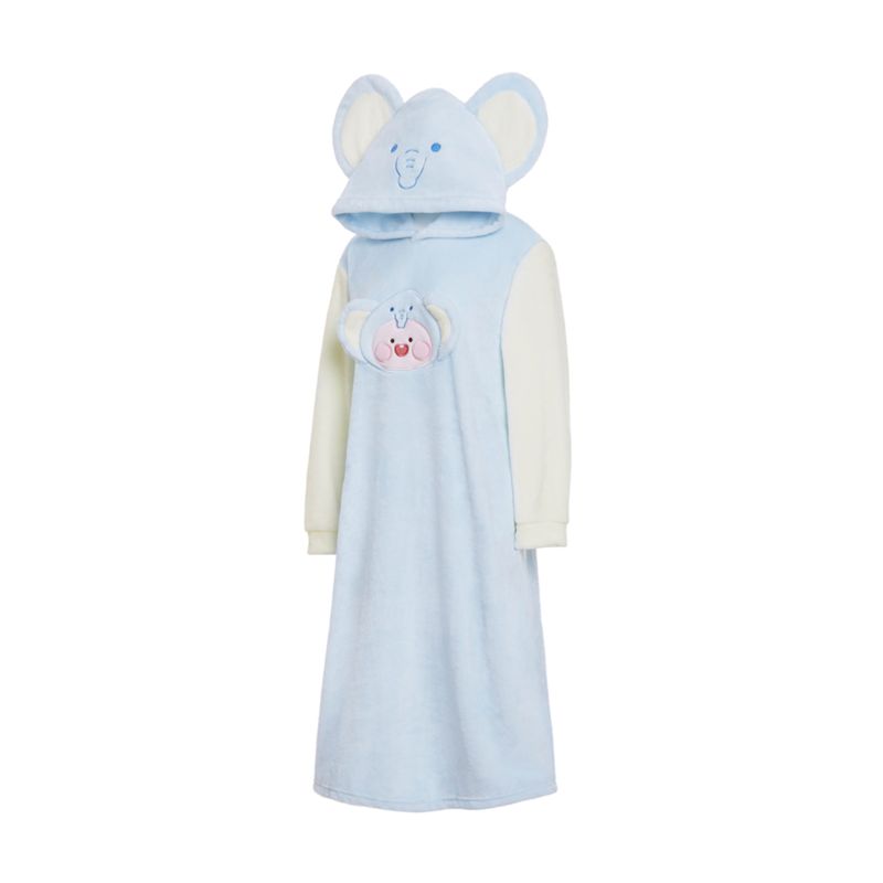 Kakao Friends - Cotton Friends One-Piece Nightwear - Elephant Apeach
