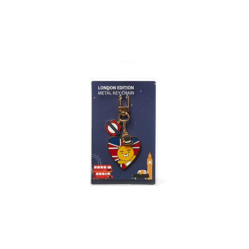 Kakao Friends - London Edition - Heart Union Jack Keyring