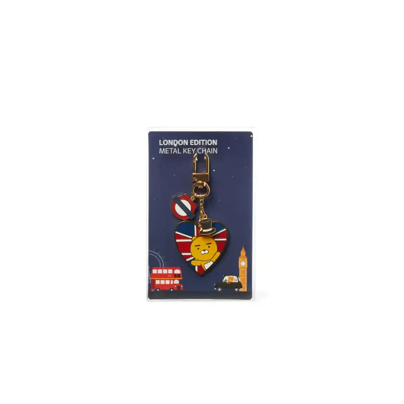 Kakao Friends - London Edition - Heart Union Jack Keyring - Kakao Friends - Accesories - Harumio