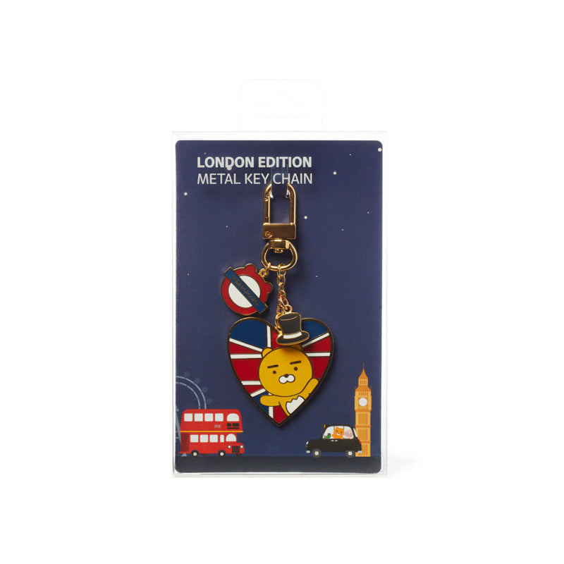 Kakao Friends - London Edition - Heart Union Jack Keyring
