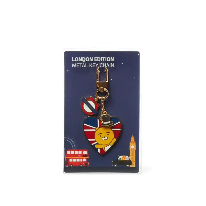 Kakao Friends - London Edition - Heart Union Jack Keyring - Kakao Friends - Accesories - Harumio