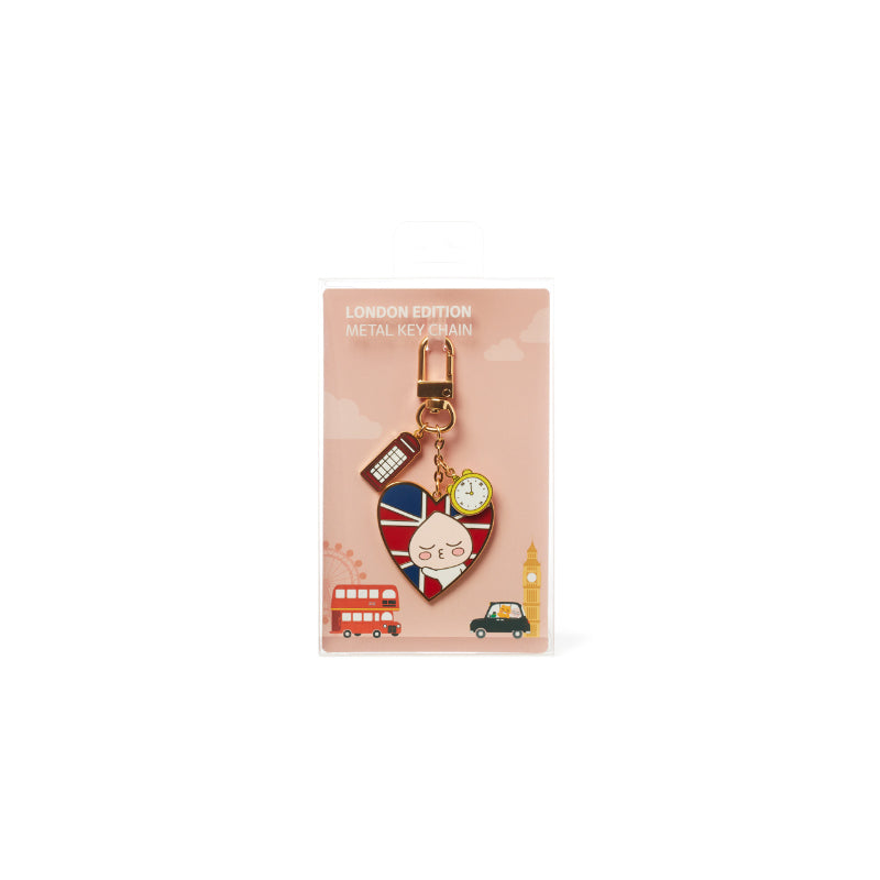Kakao Friends - London Edition - Heart Union Jack Keyring