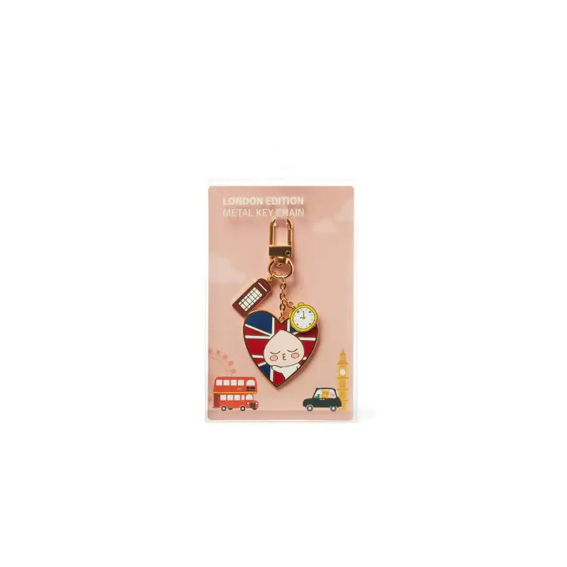 Kakao Friends - London Edition - Heart Union Jack Keyring - Kakao Friends - Accesories - Harumio