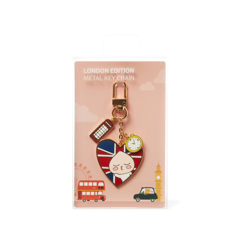 Kakao Friends - London Edition - Heart Union Jack Keyring