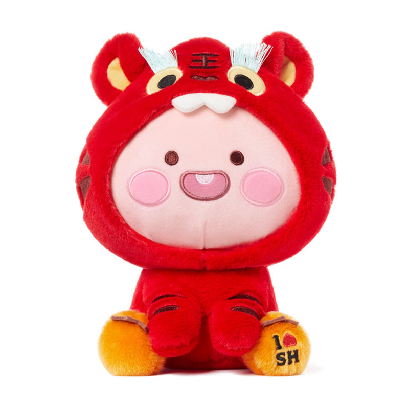 Kakao Friends - Apeach Tiger Edition Costume Upright Plush Doll