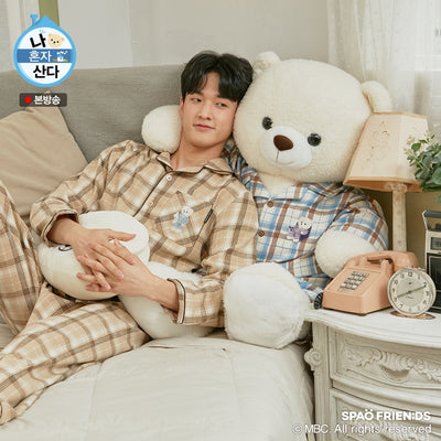 SPAO x I Live Alone - Wilson Check Flannel Pajamas