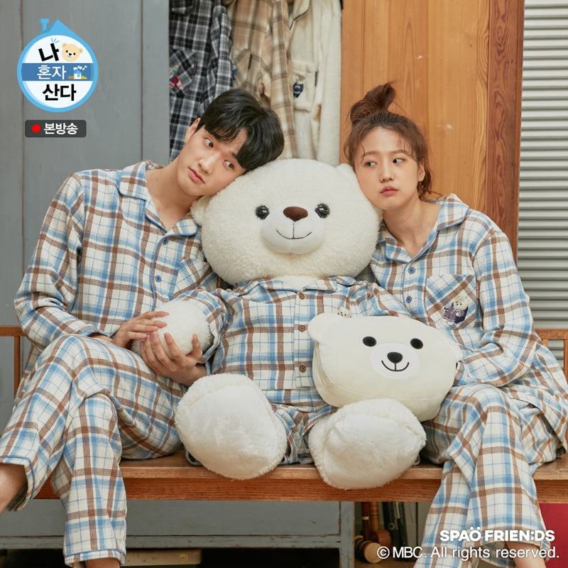 SPAO x I Live Alone - Wilson Check Flannel Pajamas