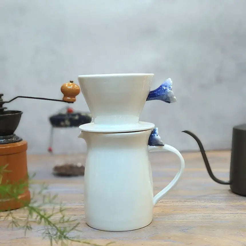 Bosan Pottery - Flower Bud Coffee Dripper Set - Bosan Pottery - Home & Living, Accessories - Harumio