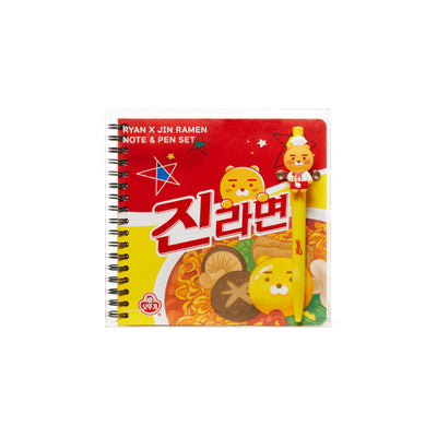 Kakao Friends x Jin Ramen - Note & Pen Set
