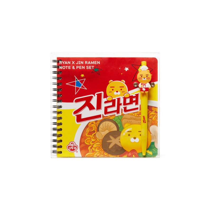 Kakao Friends x Jin Ramen - Note & Pen Set