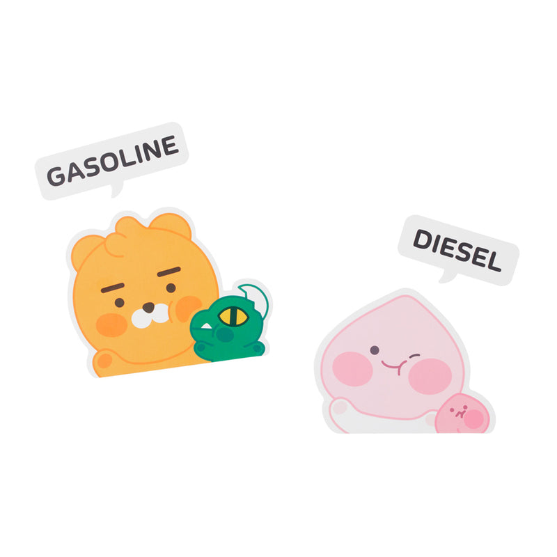 Kakao Friends - Gas/Diesel Car Deco Sticker