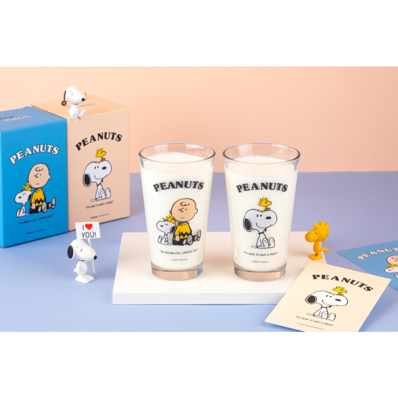 Peanuts x 10x10 - Snoopy & Friends Glass