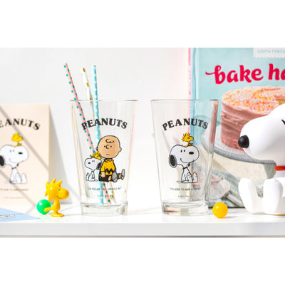 Peanuts x 10x10 - Snoopy & Friends Glass