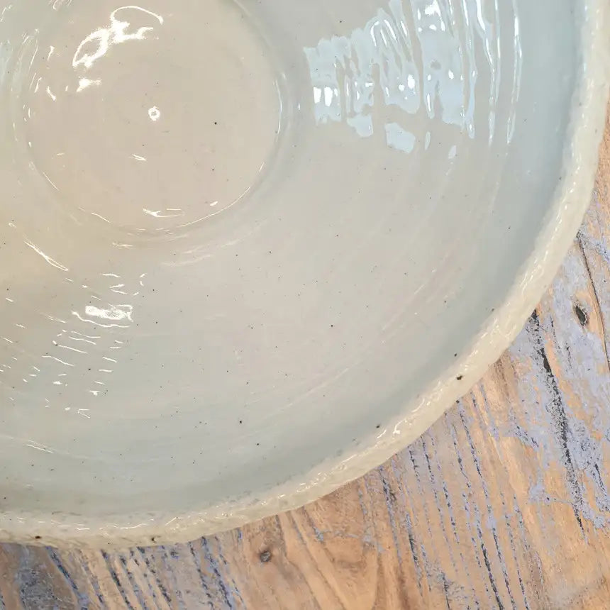 Bosan Pottery - Bone White Porcelain Noodle Bowl - Bosan Pottery - Home & Living, Accessories - Harumio