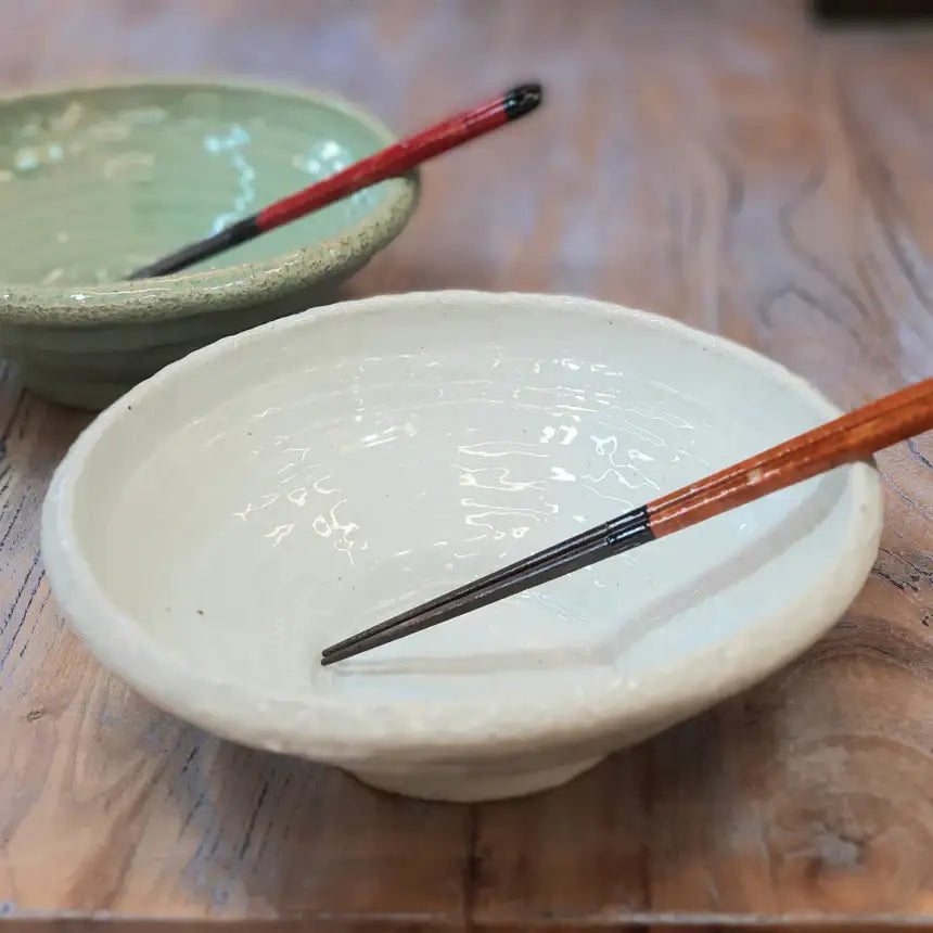 Bosan Pottery - Bone White Porcelain Noodle Bowl - Bosan Pottery - Home & Living, Accessories - Harumio