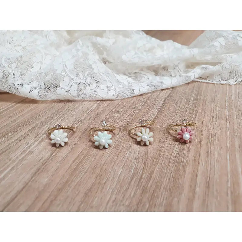 OSON - Handmade Flower Adjustable Ring