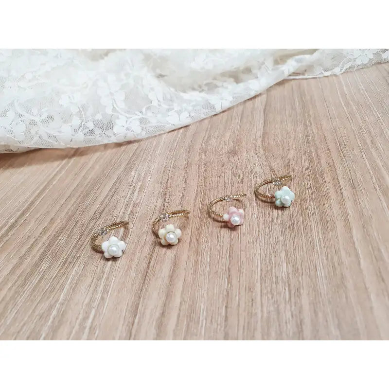 OSON - Handmade Flower Adjustable Ring