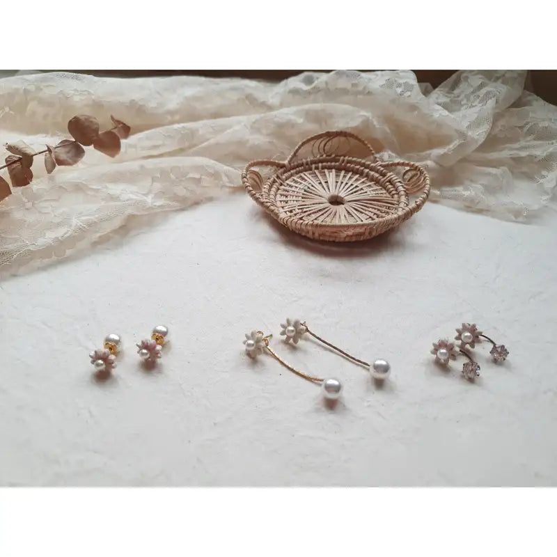 OSON - Handmade Flower Earrings - OSON - Accessories - Harumio