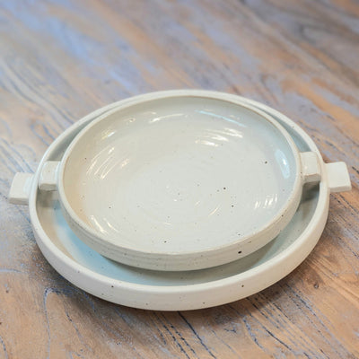 Bosan Pottery - White Porcelain Handmade Porcelain Steaming Bowl