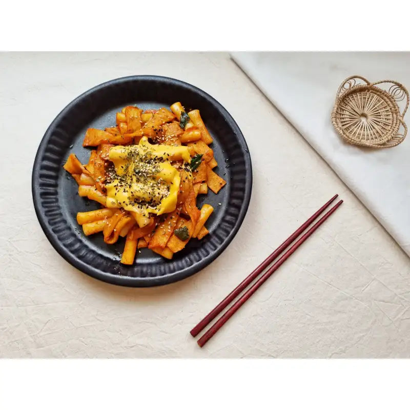 OSON - Black Semi-Gloss Round Plate - OSON - Tableware - Harumio