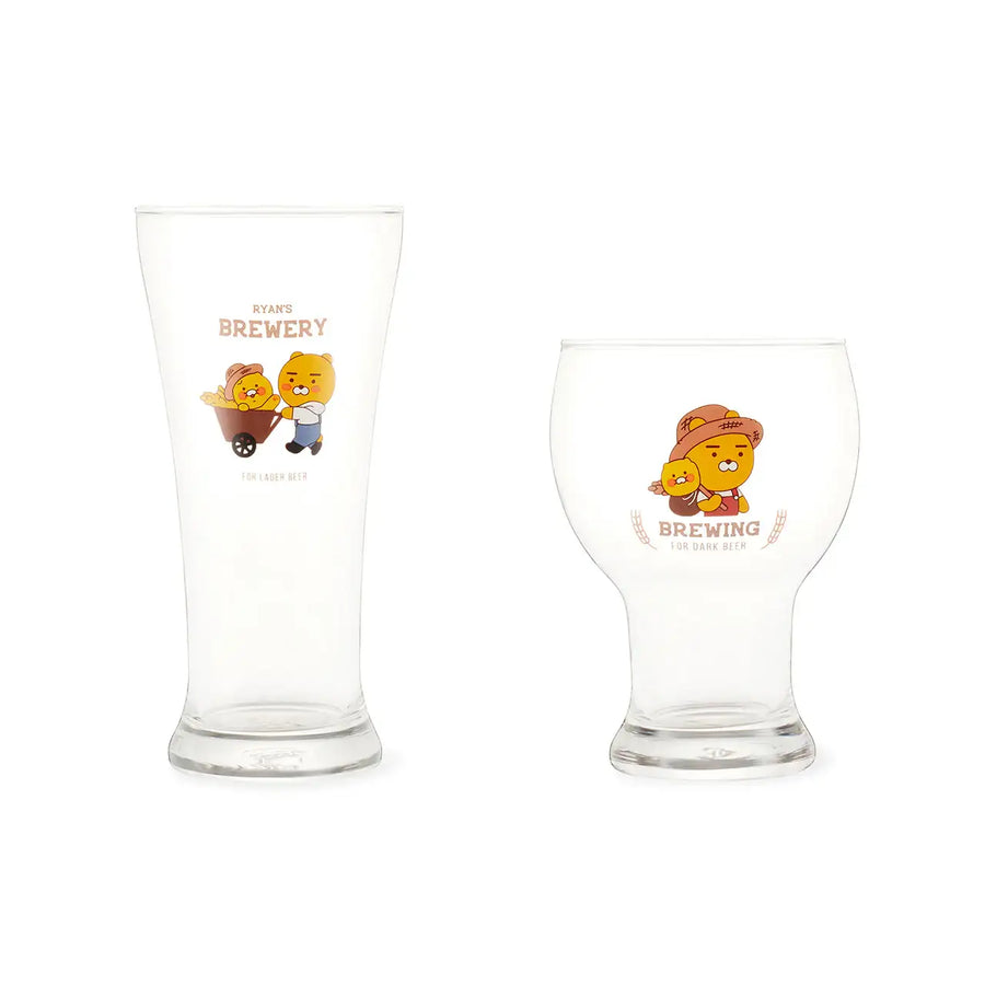 Kakao Friends - Beer Glass Set (2 pcs) - Kakao Friends - Home & Living, Accessories - Harumio