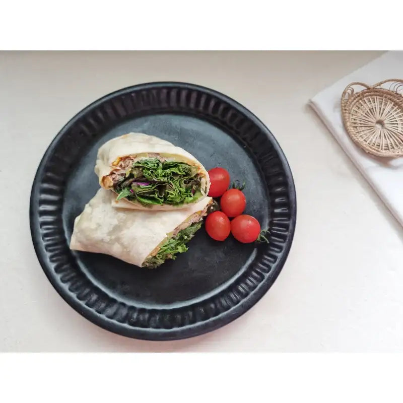 OSON - Black Semi-Gloss Round Plate - OSON - Tableware - Harumio