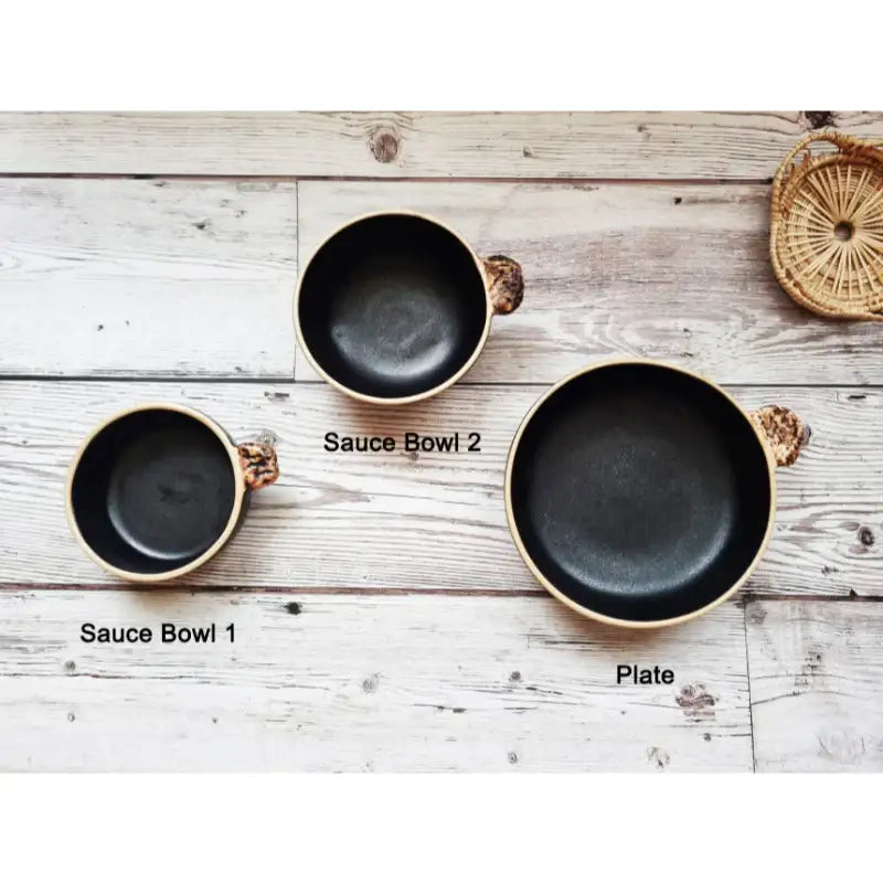 OSON - Black Stone Handle Tableware - OSON - Tableware - Harumio