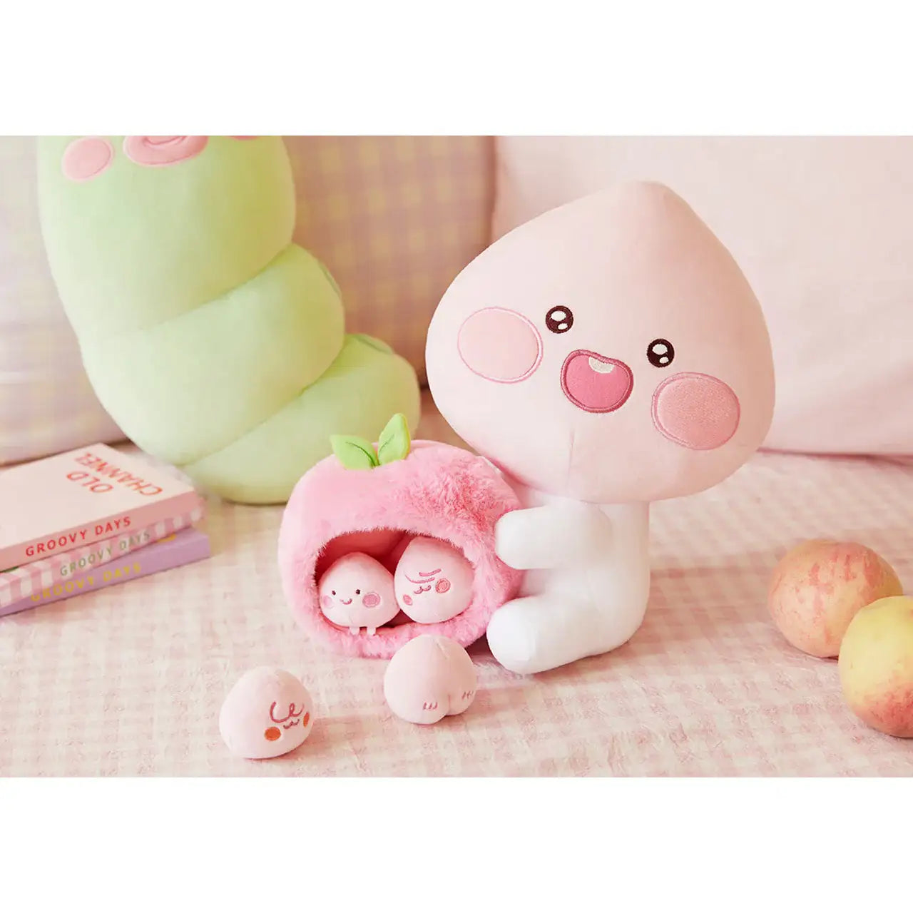 Kakao Friends - PeachFiv LuvPeach & Peaches Plush Doll - Kakao Friends - Home & Living, Accessories - Harumio