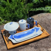 Bosan Pottery - Teak Wood Tray with Iron Handle - Bosan Pottery - Home & Living, Accessories - Harumio