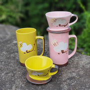 Bosan Pottery - Azalea Handmade Porcelain Mug with Dripper - Bosan Pottery - Home & Living, Accessories - Harumio